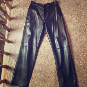 Genuine leather pants